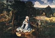 PATENIER, Joachim Rest during the Flight to Egypt af oil on canvas